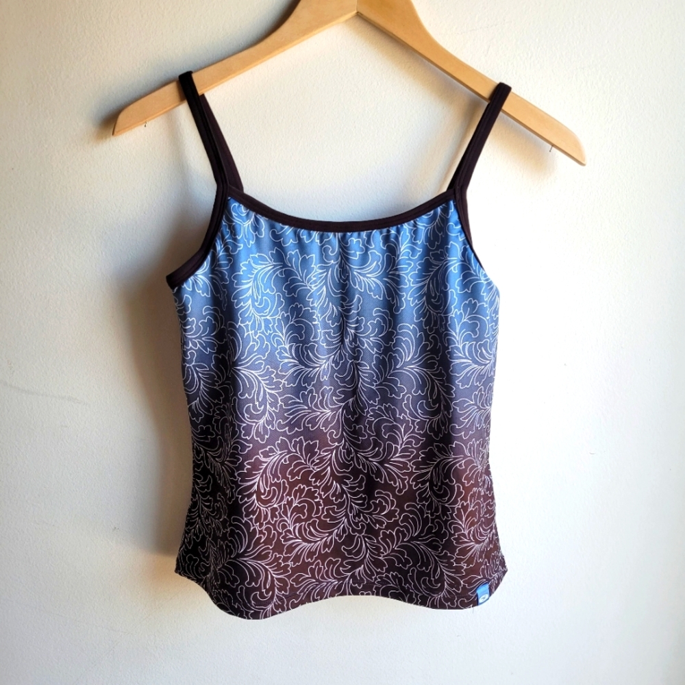 SUGOI Sports Athletic Workout Sleeveless Blue Purple Tank Top Medium
